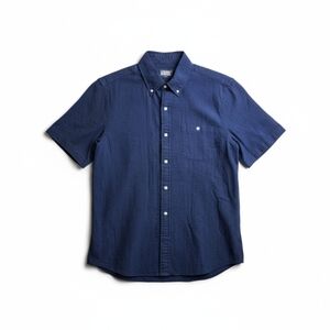 Lands’ End Tailored Textured Cotton Button Down Shirt